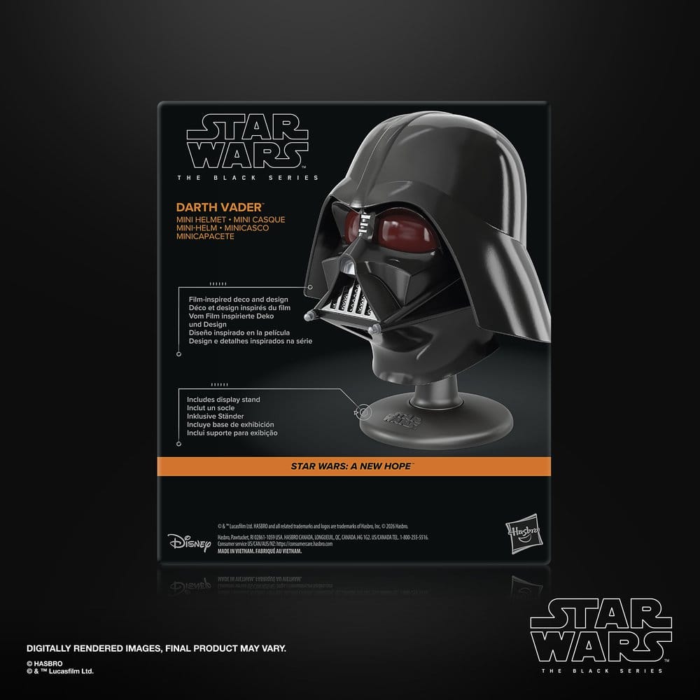Hasbro - Star Wars: The Black Series - Eine neue Hoffnung - Darth Vader - Mini-Helm (15 cm)