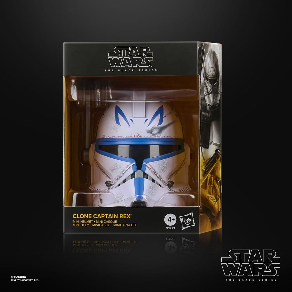 Hasbro - Star Wars: The Black Series - The Clone Wars - Clone Captain Rex - Mini-Helm (15 cm)