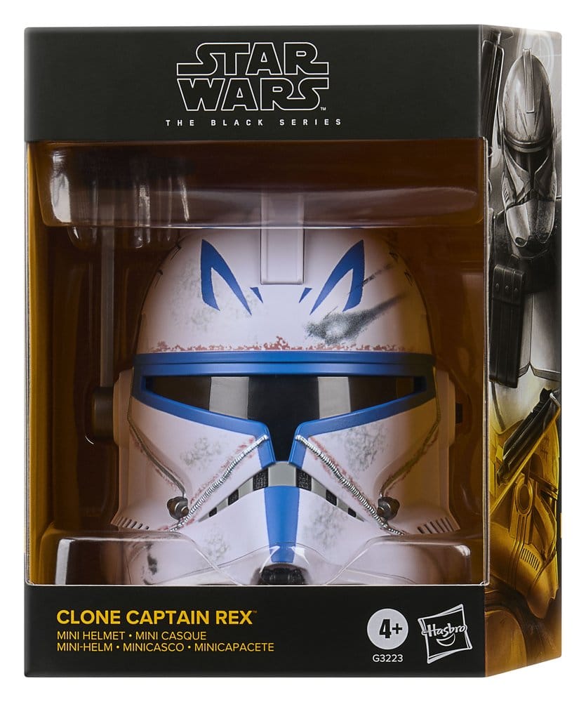 Hasbro - Star Wars: The Black Series - The Clone Wars - Clone Captain Rex - Mini-Helm (15 cm)