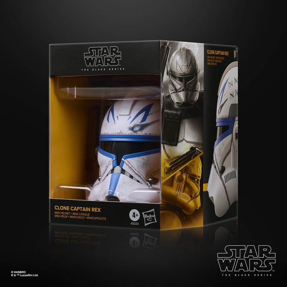 Hasbro - Star Wars: The Black Series - The Clone Wars - Clone Captain Rex - Mini-Helm (15 cm)