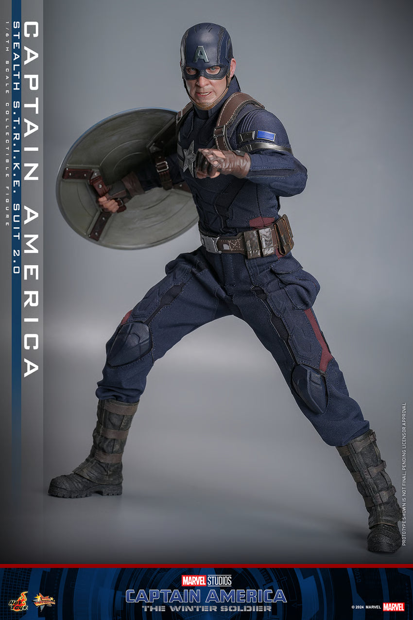Hot Toys - Movie Masterpiece Series - Captain America: The Winter Soldier - Captain America (Stealth S.T.R.I.K.E. Suit 2.0) MMS783 - 1/6 Scale Figure