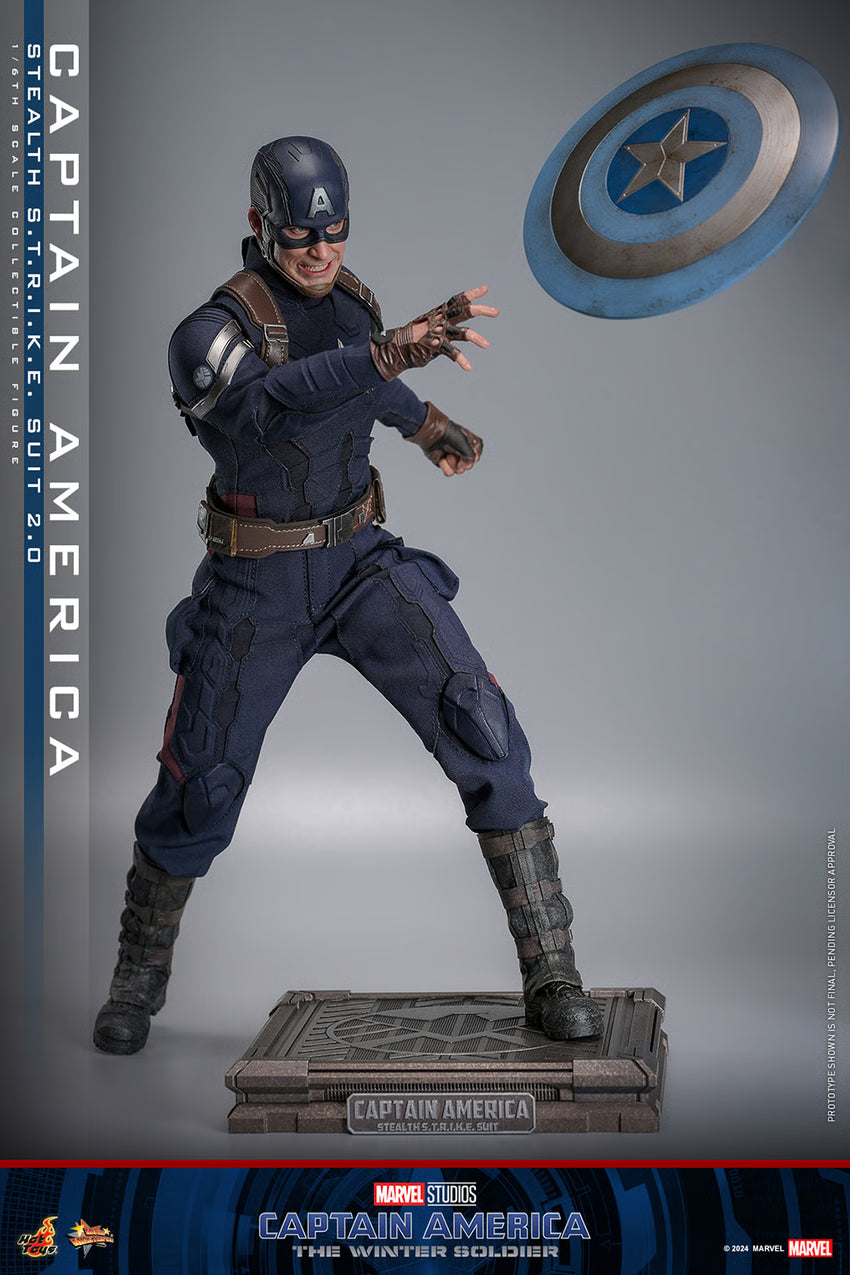 Hot Toys - Movie Masterpiece Series - Captain America: The Winter Soldier - Captain America (Stealth S.T.R.I.K.E. Suit 2.0) MMS783 - 1/6 Scale Figure