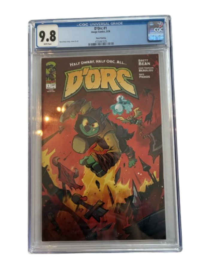Image Comics - D’orc #1 (Dritte Auflage, Brett Bean Cover) - CGC 9.8 Universal Grade - Bewerteter Comic