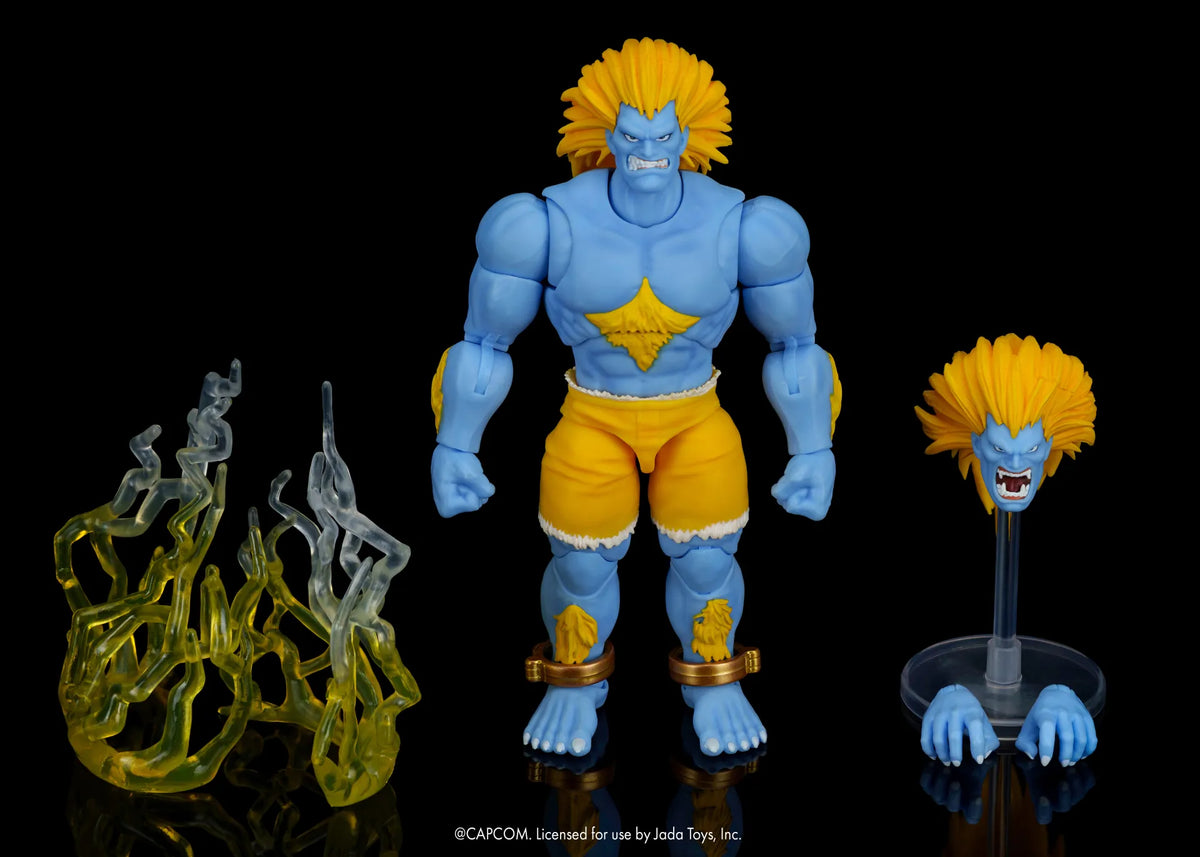 Jada Toys - Ultra Street Fighter II: The Final Challengers - Blanka (Player 2, Deluxe) - 1:12 Scale Action Figure (19 cm)