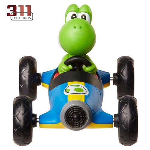 Jakks Pacific - Mario Kart Racers - Mario Kart - Yoshi (in Mach 8) - 6 cm Vehicle