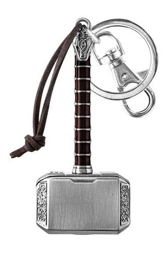 Schlüsselanhänger – Monogramm – Marvel – Metall-Schlüsselanhänger – Thor Hammer