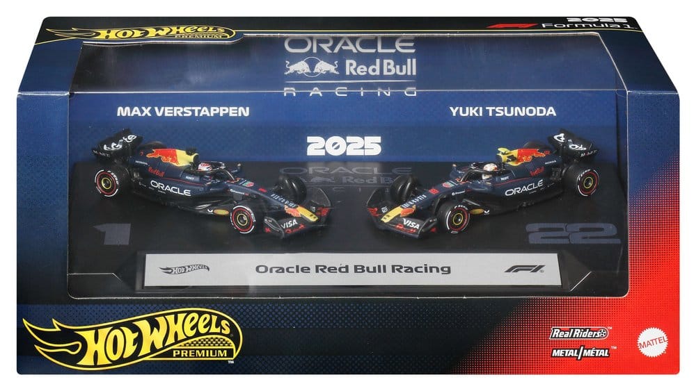 Mattel - Hot Wheels - Formula 1: Premium Die-Cast Vehicles - Oracle Red Bull Racing (2-Pack) - 1/64 Die-Cast Cars