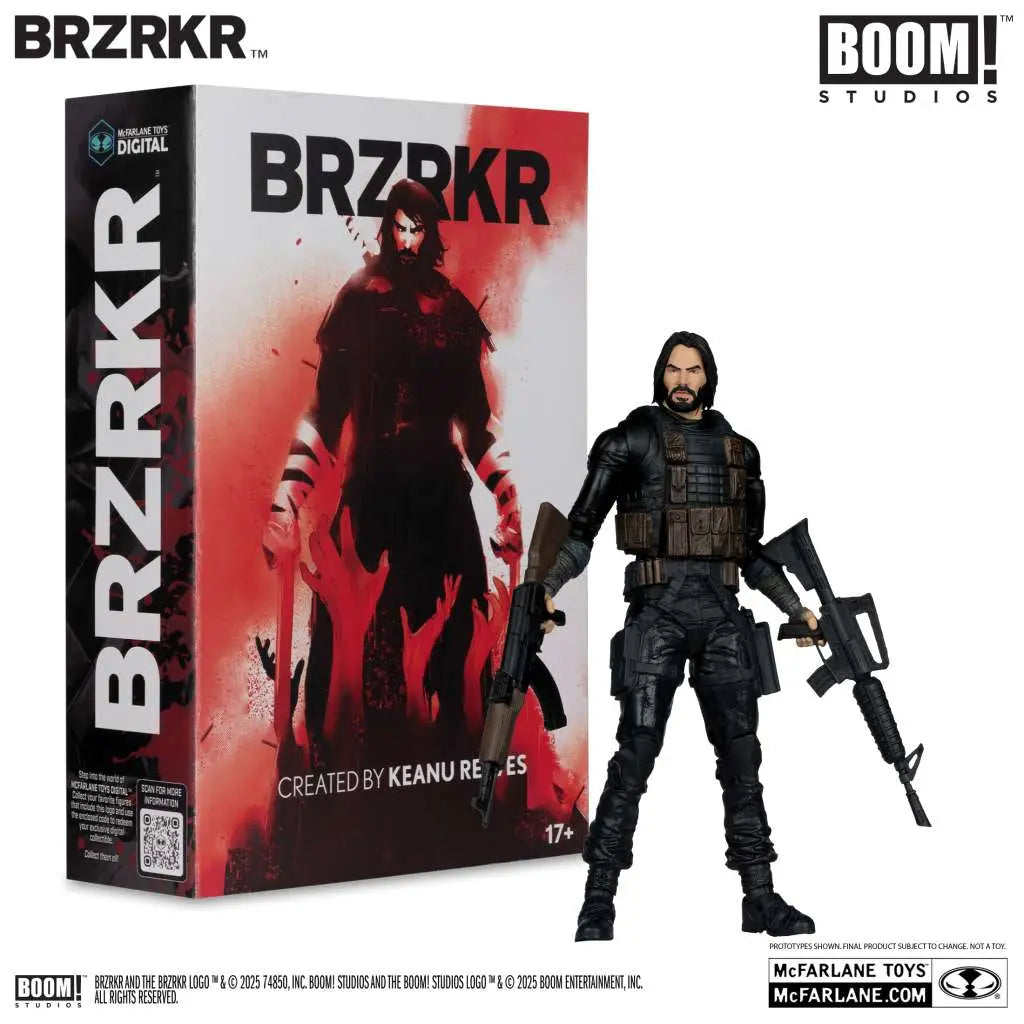 McFarlane Toys - Boom! Studios - BRZRKR - Deluxe BRZRKR (B) - Created By Keanu Reeves -  7" Action Figure