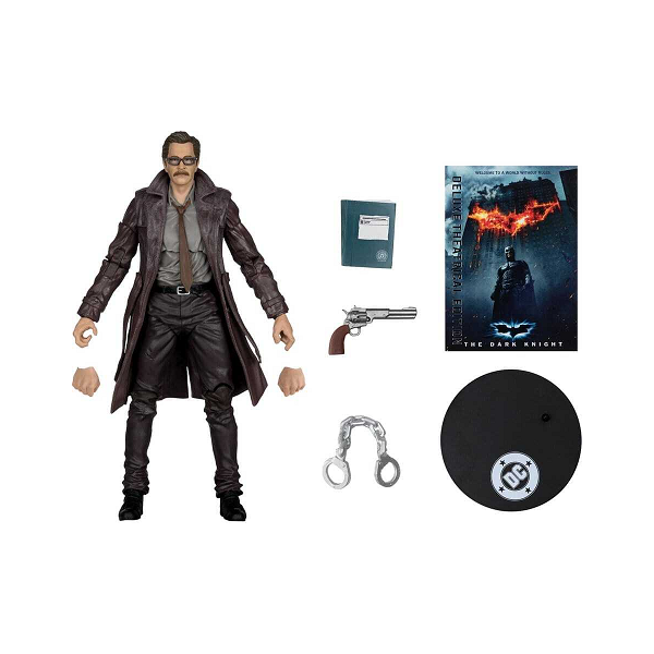 McFarlane Toys - Deluxe Theatrical Edition - DC Multiverse - The Dark Knight - Commissioner James Gordon - 7” Action Figure
