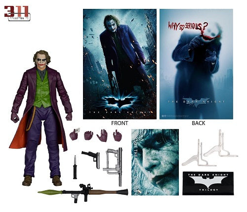McFarlane Toys - Deluxe Theatrical Edition - DC Multiverse - The Dark Knight - The Joker (Heath Ledger) - 7" Action Figure