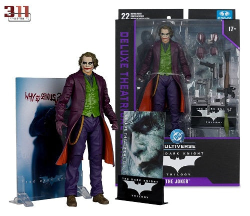 McFarlane Toys - Deluxe Theatrical Edition - DC Multiverse - The Dark Knight - The Joker (Heath Ledger) - 7" Action Figure