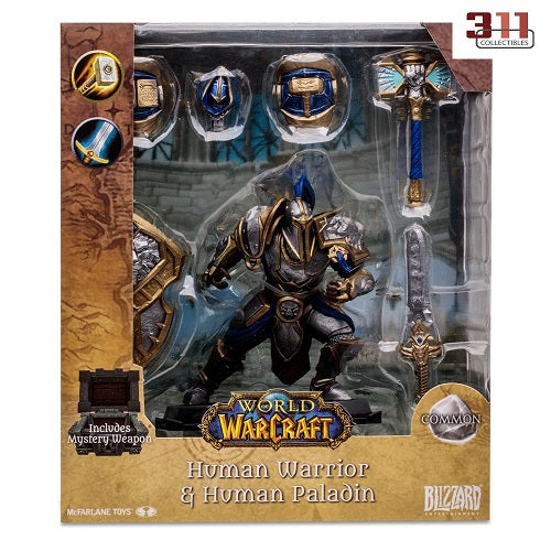 McFarlane Toys - World of Warcraft - Human: Paladin / Warrior  (Common Edition) - 15cm Action Figure