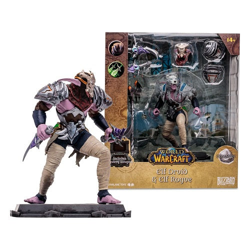 Mc Farlane Toys - World of Warcraft - Night Elf: Druid / Rogue (Common)