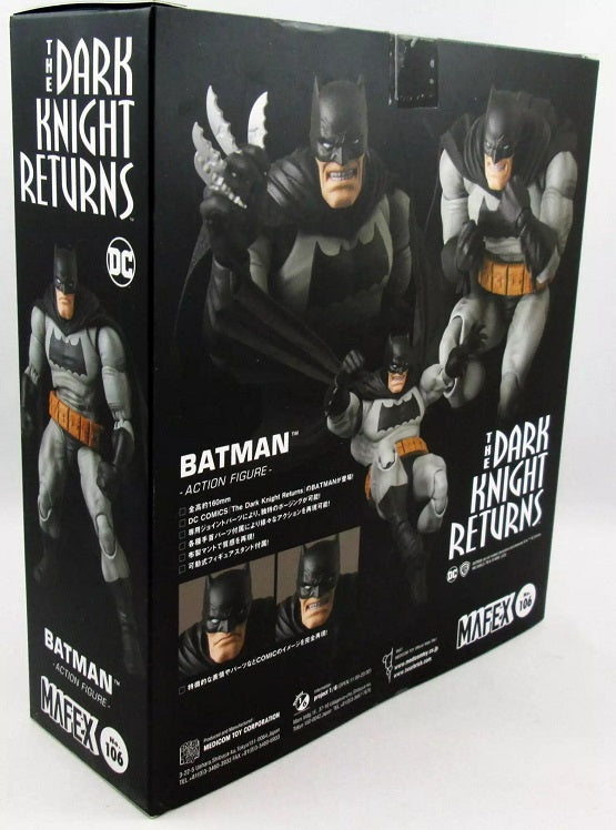 Medicom Toy - MAFEX - Batman: The Dark Knight Returns - Batman (Black and Grey, 2020) #106 - 6” Action Figure