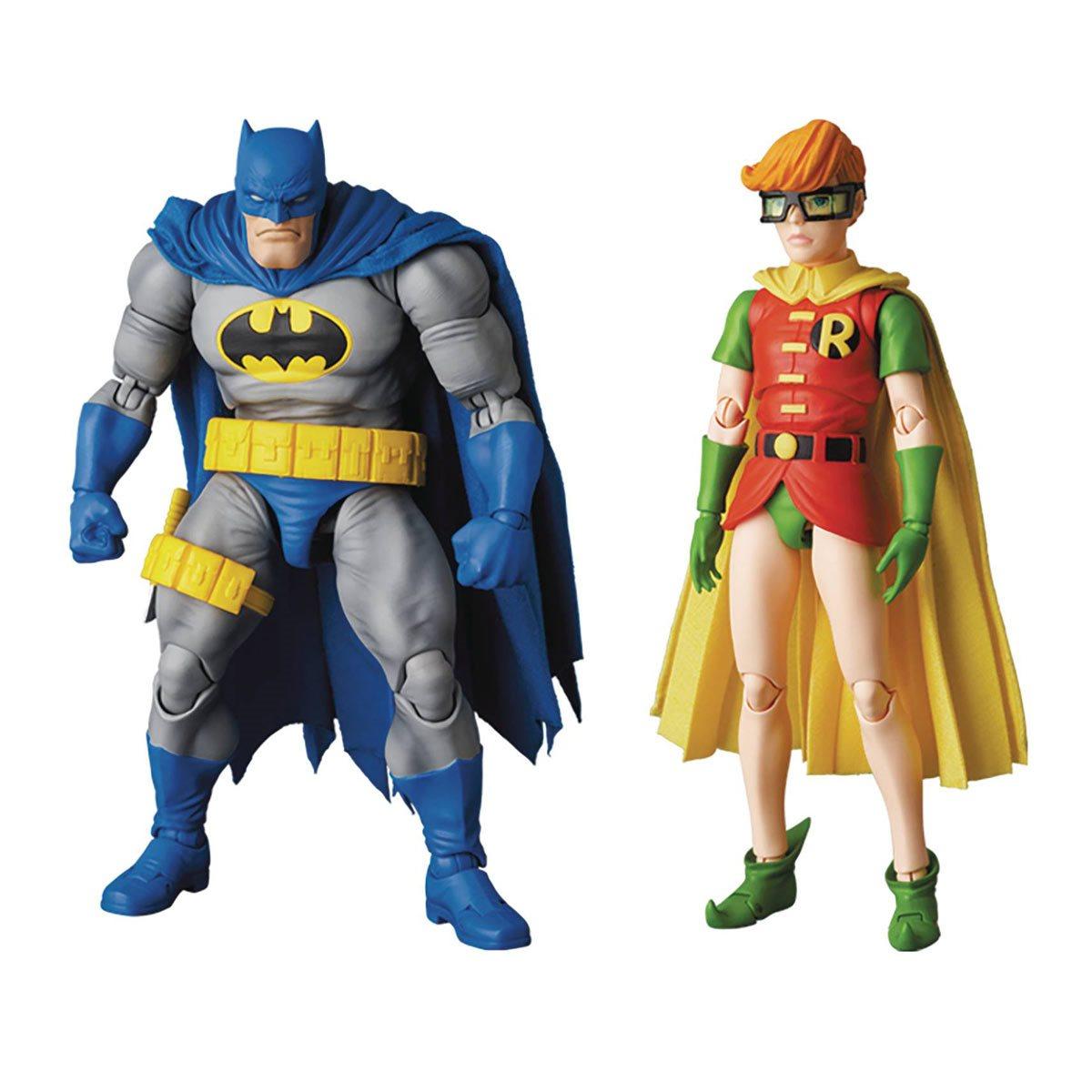 Medicom Toy - MAFEX - Batman: The Dark Knight Returns - Batman (Blue Ver.) & Robin (2-Pack, 2021) #139 (DMG) - 6” Action Figure