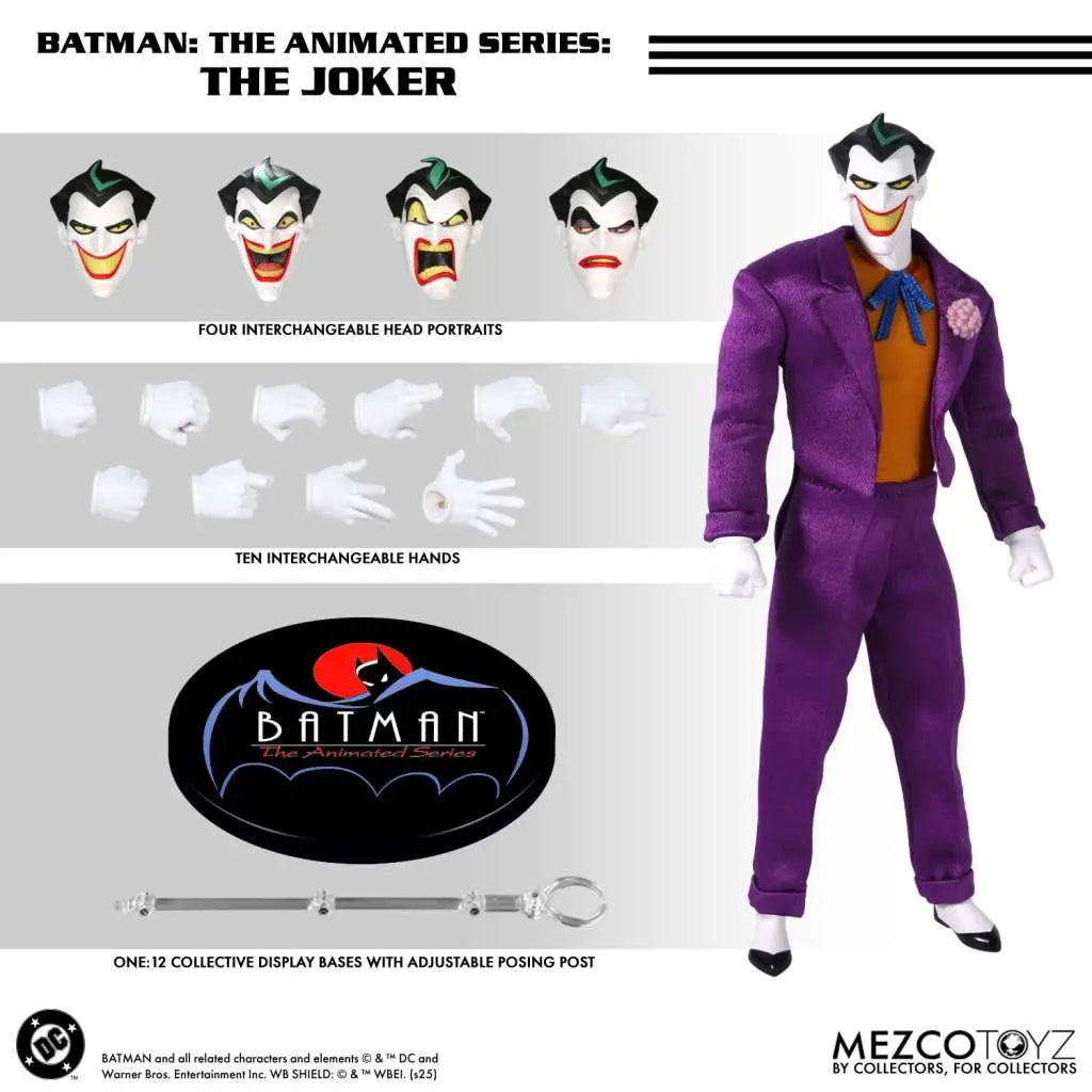 Mezco - One:12 Collective - Batman: The Animated Series - The Joker - 1/12 Skala (17 cm) Actionfigur