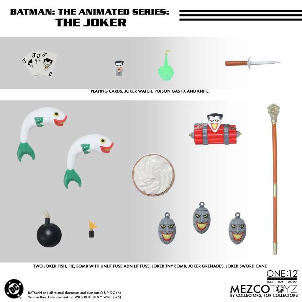 Mezco - One:12 Collective - Batman: The Animated Series - The Joker - 1/12 Skala (17 cm) Actionfigur