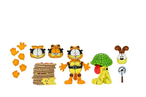 NECA - Teenage Mutant Ninja Turtles (Archie Comics) - Garfield - Ultimate Garfello & Odie (2-Pack) - 10 cm Action Figure