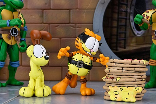 NECA - Teenage Mutant Ninja Turtles (Archie Comics) - Garfield - Ultimate Garfello & Odie (2-Pack) - 10 cm Action Figure