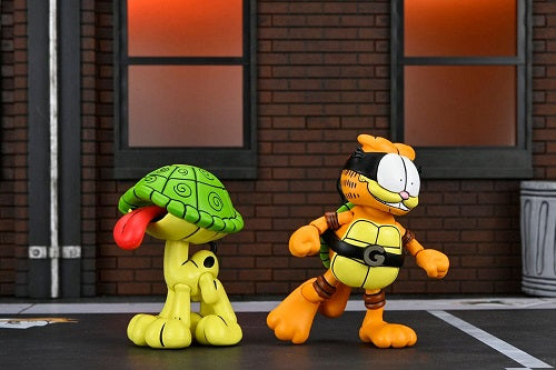 NECA - Teenage Mutant Ninja Turtles (Archie Comics) - Garfield - Ultimate Garfello & Odie (2-Pack) - 10 cm Action Figure
