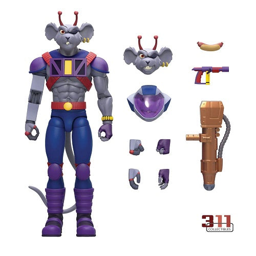 Nacelle - Biker Mice from Mars - Modo (Cyborg Mouse) - 17 cm Action Figure