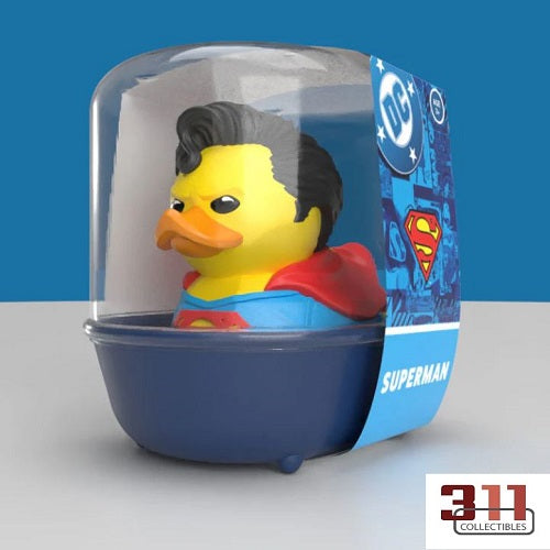 Numskull - TUBBZ Mini - DC - Superman - 5cm Collectible Duck with Bathtub Display (Boxed Edition)