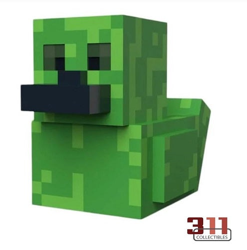 Numskull - TUBBZ Mini - Minecraft - Creeper - 5 cm Collectible Duck met badkuipdisplay (Boxed Edition)
