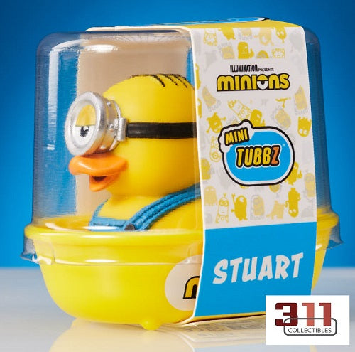 Numskull - TUBBZ Mini - Minions - Stuart - 5 cm Collectible Duck met badkuipdisplay (Boxed Edition)