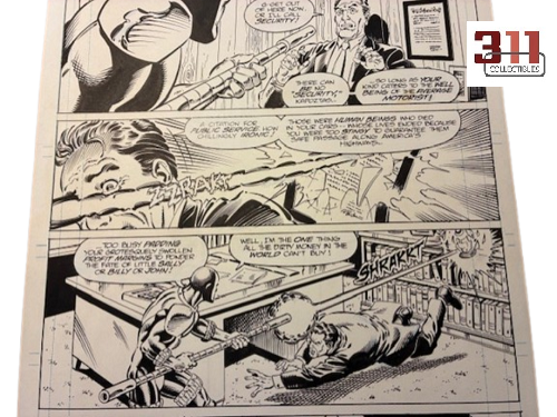 Original Comic Art - Spiderman Unlimited #07 - Page #35 - Bob McLeod (incl. signature, 1993)