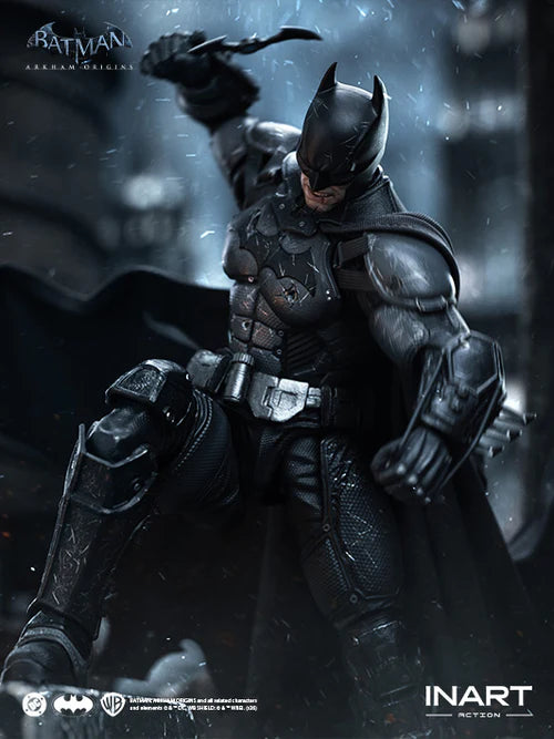 Queen Studios - INART Action - Batman: Arkham Origins - Batman (Battle Damaged Version) - 1/12 Scale (18 cm) Action Figure