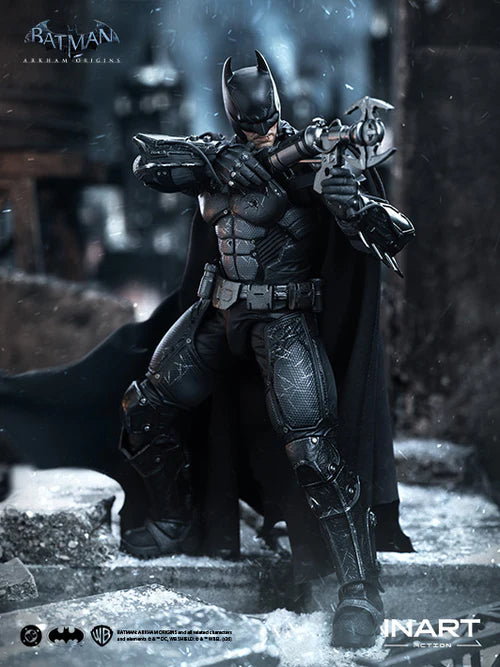 Queen Studios - INART Action - Batman: Arkham Origins - Batman (Battle Damaged Version) - 1/12 Scale (18 cm) Action Figure