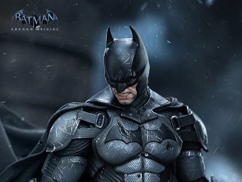 Queen Studios - INART Action - Batman: Arkham Origins - Batman (Battle Damaged Version) - 1/12 Scale (18 cm) Action Figure