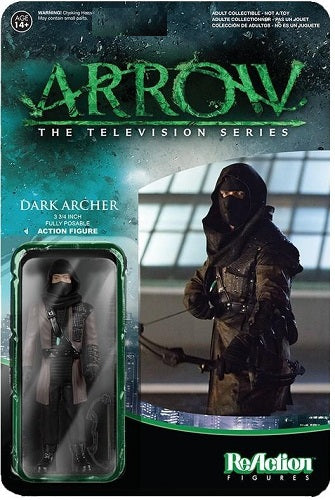 Super7 - Fernsehen - Arrow - 3.75 ReAction - Dark Archer (ungelocht)
