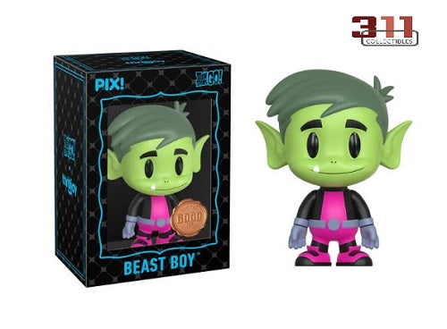 Thrilljoy - PIX! - Teen Titans - Beast Boy - 10 cm Collectible Figure (6000pcs, Geopende Hero (Common) Variant)
