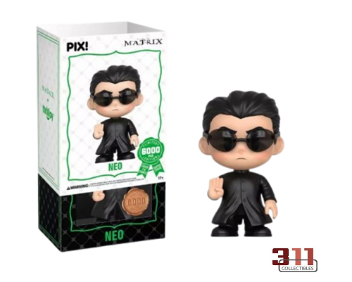 Thrilljoy - PIX! - The Matrix - Neo - 10 cm Collectible Figure (6000pcs, Geopende Hero (Common) Variant)