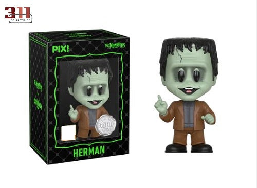 Thrilljoy - PIX! - The Munsters - Herman - 10 cm Sammelfigur (San Diego Comic Con 2025 Exklusiv, 5000 Stück, Geöffnete Heldenvariante (gewöhnlich))