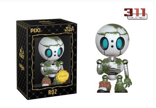 Thrilljoy - PIX! - The Wild Robot - Roz - 10 cm Collectible Figure (833pcs, Geopende Chase Variant)