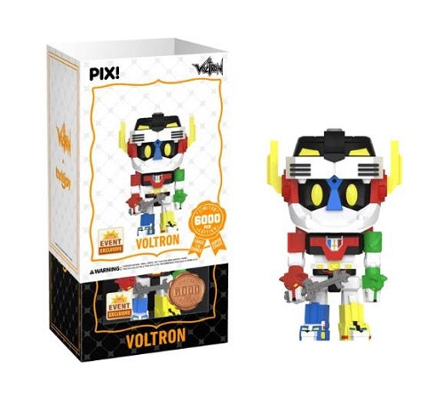 Thrilljoy - PIX! - Voltron : Defender of the Universe - Voltron (6000pcs, Geopende Hero (Common) Variant) - 10 cm Collectible Figure