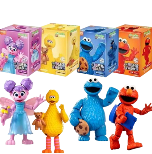 Blokees - Sesame Street - PreCool Series 1 - Plastic Model Kit 12-15cm (self-build, geen lijm nodig)