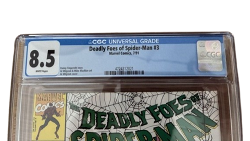 CGC - Universal Grade - Marvel - Deadly Foes of Spider-Man #3 (07/1991, 8.5) - Graded Comic Book