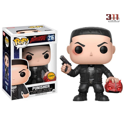 Funko - POP! - Daredevil - Punisher (/w Daredevil mask) #216 (Chase) - Vinyl Figure