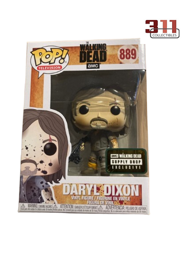 Funko - POP! - Télévision - The Walking Dead - Daryl Dixon (Boueux) n° 889 (Exclusivité Supply Drop) - Figurine en vinyle