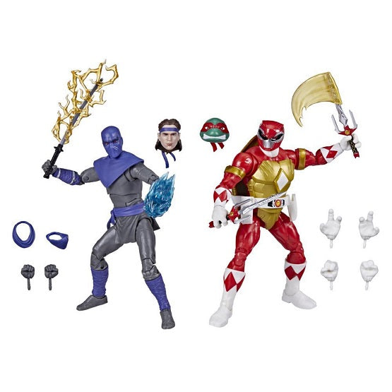 Hasbro - Power Rangers x Teenage Mutant Ninja Turtles - Lightning Collection - Foot Soldier Tommy & Morphed Raphael (Losse figuur, zonder verpakking) - 6″ Action Figure 2-Pack