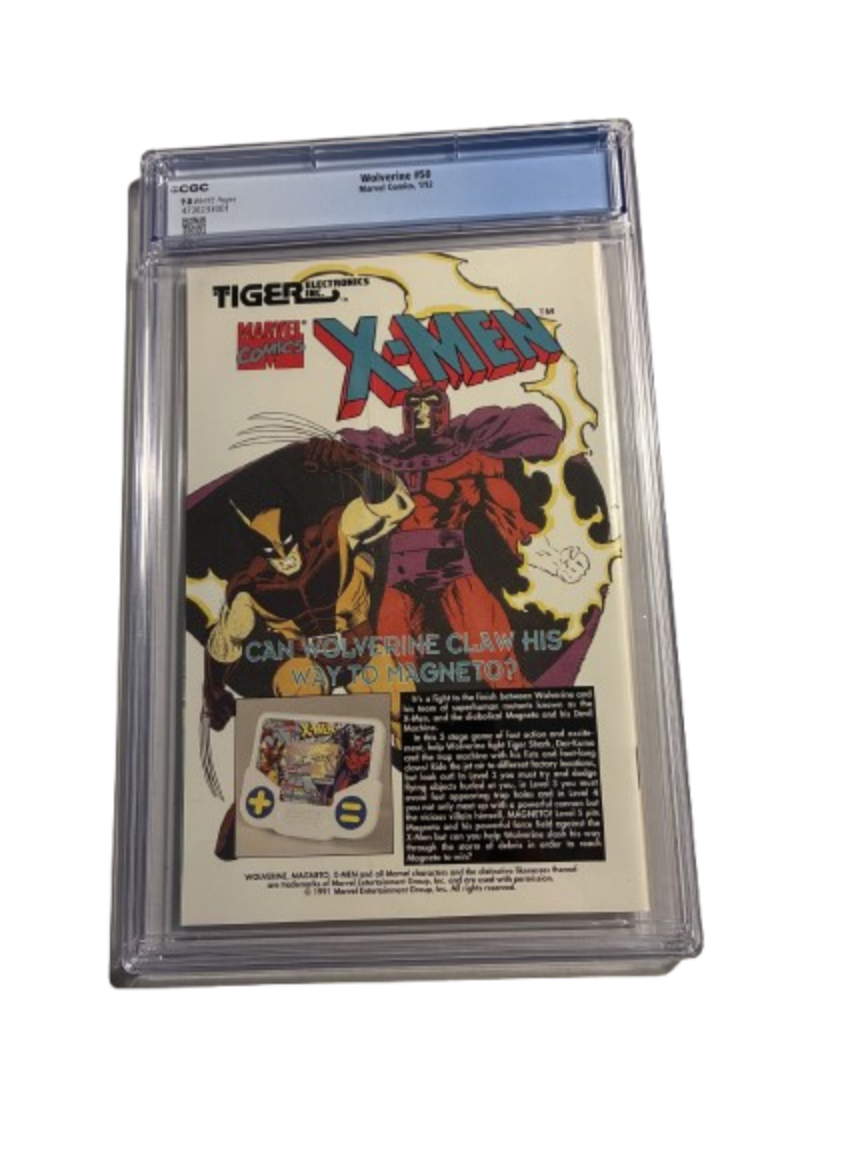 Marvel Comics - Wolverine #50 (01/1992, Die-Cut Cover, Direct Edition) - CGC 9.8 Universal Grade - Graded Comic Book