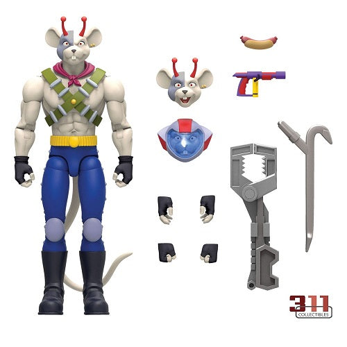 Nacelle - Biker Mice from Mars - Vinnie (Mouse with a Cool Attitude) - 17 cm Action Figure