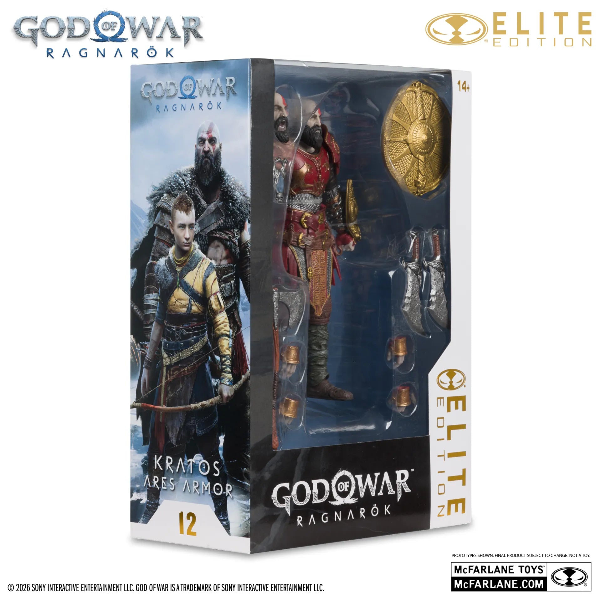 McFarlane Toys - Elite Edition - God of War: Ragnarok - Kratos (Ares Armor) #12 - 18 cm Action Figure