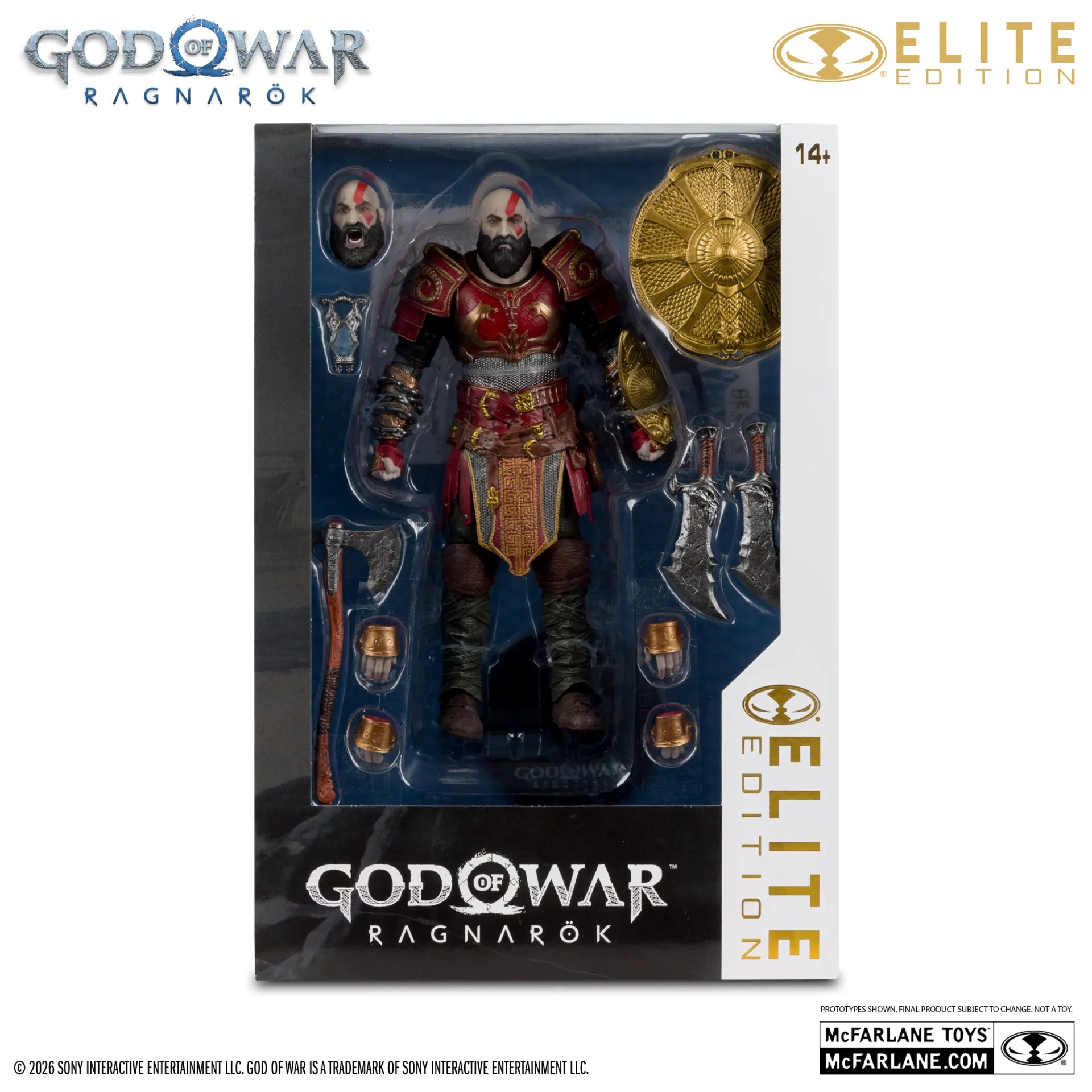 McFarlane Toys - Elite Edition - God of War: Ragnarok - Kratos (Ares Armor) #12 - 18 cm Action Figure