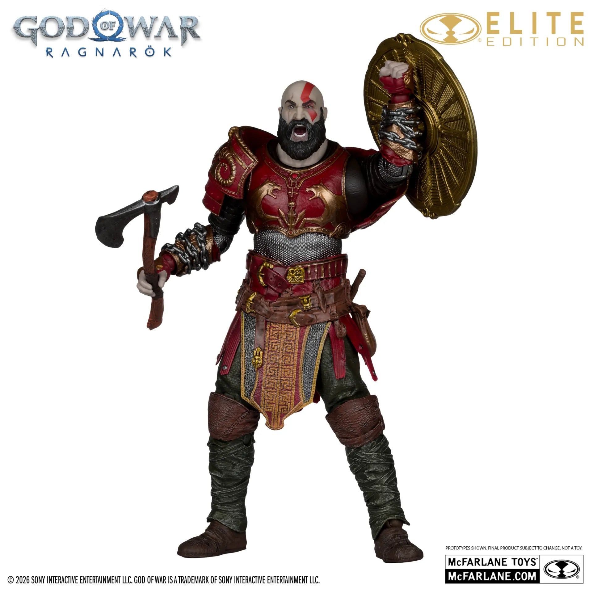 McFarlane Toys - Elite Edition - God of War: Ragnarok - Kratos (Ares Armor) #12 - 18 cm Action Figure