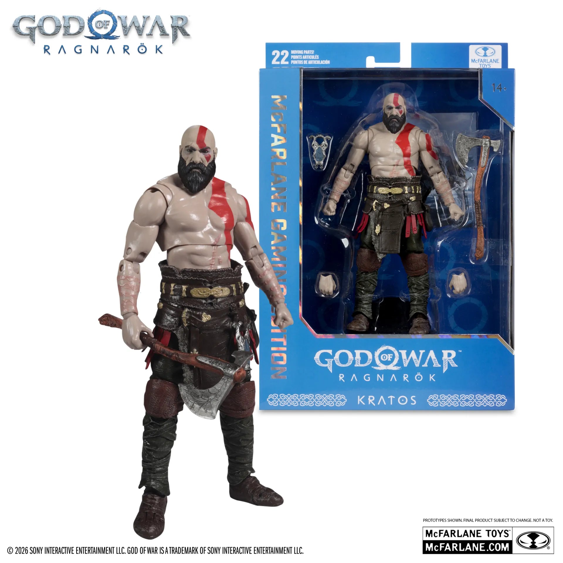 McFarlane Toys - Gaming Edition - God of War: Ragnarok - Kratos - 18 cm Action Figure