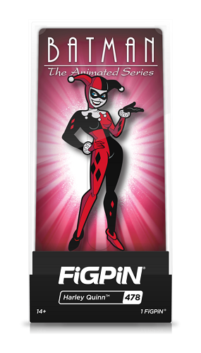 Figpin – Batman – The Animated Series – Harley Quinn 478 – Sammelnadel mit Premium-Vitrine